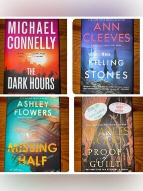 4 Book Bundle Fiction Mysteries Hardbacks